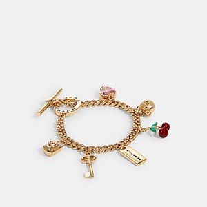 Gold Coach Charm Bracelet Toggle 91424 GDE1L